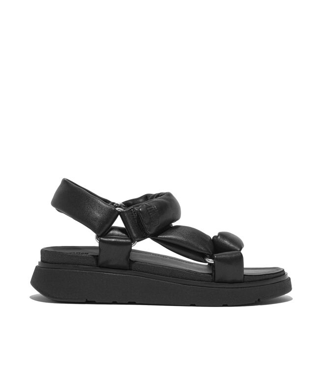 FitFlop gen-ff soft-leather back-strap sandals all black Direct leverbaar uit de webshop van www.meijerink-schoenen.nl/