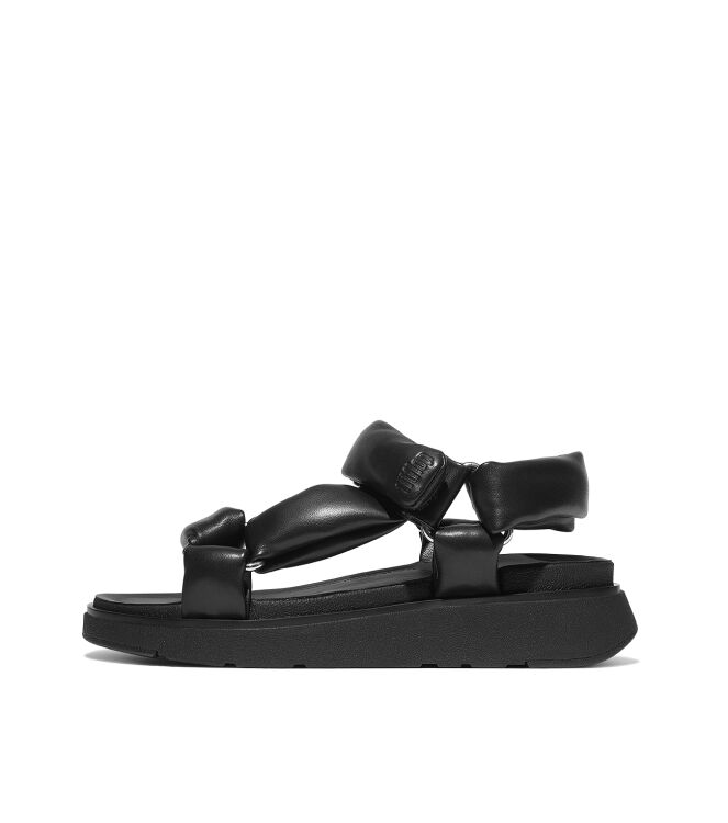 FitFlop gen-ff soft-leather back-strap sandals all black Direct leverbaar uit de webshop van www.meijerink-schoenen.nl/