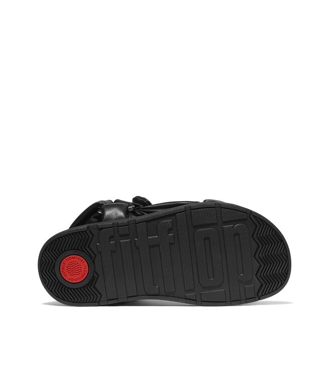 FitFlop gen-ff soft-leather back-strap sandals all black Direct leverbaar uit de webshop van www.meijerink-schoenen.nl/