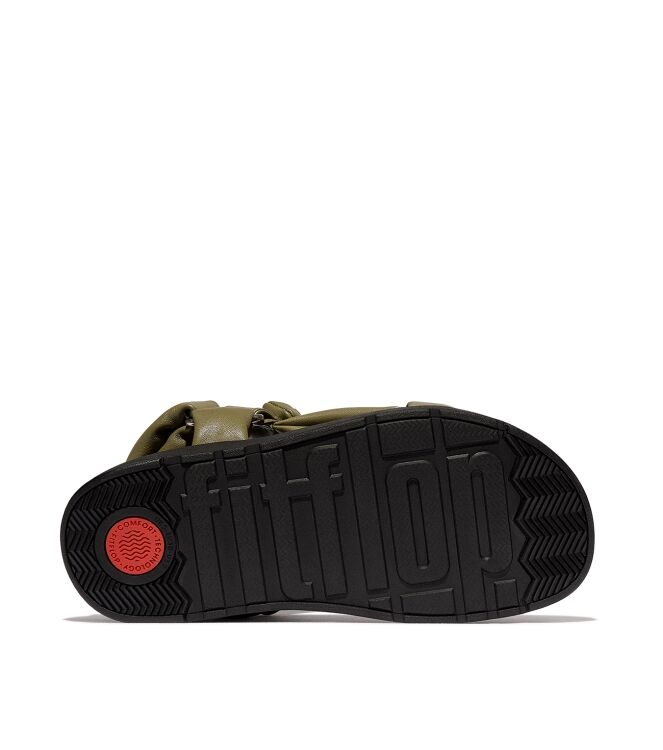 FitFlop gen-ff soft-leather back-strap sandals camo-green Direct leverbaar uit de webshop van www.meijerink-schoenen.nl/