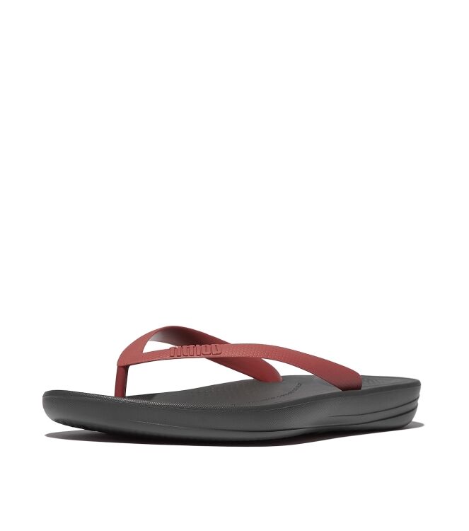 FitFlop iqushion ergonomic flip-flops brick red Direct leverbaar uit de webshop van www.meijerink-schoenen.nl/