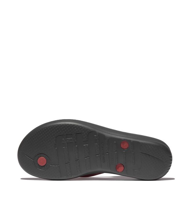 FitFlop iqushion ergonomic flip-flops brick red Direct leverbaar uit de webshop van www.meijerink-schoenen.nl/