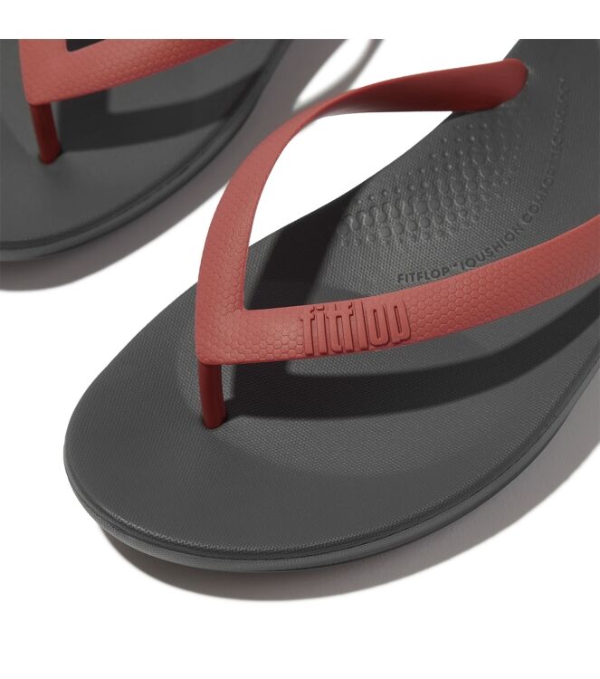 FitFlop iqushion ergonomic flip-flops brick red Direct leverbaar uit de webshop van www.meijerink-schoenen.nl/