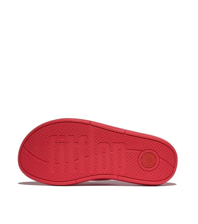 FitFlop iqushion d-luxe padded leather toe-post sandals flame scarlett Direct leverbaar uit de webshop van www.meijerink-schoenen.nl/