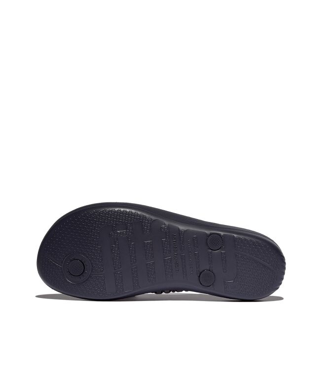 FitFlop iqushion multi-crystal ergonomic flip-flops midnight navy Direct leverbaar uit de webshop van www.meijerink-schoenen.nl/