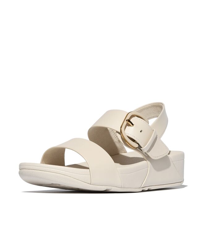 FitFlop lulu resin-buckle leather back-strap sandals paris beige Direct leverbaar uit de webshop van www.meijerink-schoenen.nl/