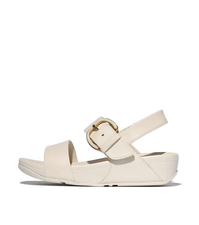 FitFlop lulu resin-buckle leather back-strap sandals paris beige Direct leverbaar uit de webshop van www.meijerink-schoenen.nl/