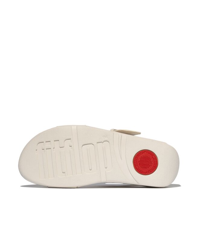 FitFlop lulu resin-buckle leather back-strap sandals paris beige Direct leverbaar uit de webshop van www.meijerink-schoenen.nl/