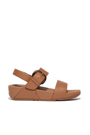 FitFlop Lulu Resin-Buckle Leather Back-Strap Sandals 