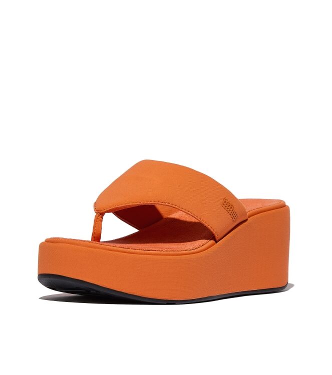 FitFlop platfforms wedge toe-post sandals satsuma Direct leverbaar uit de webshop van www.meijerink-schoenen.nl/