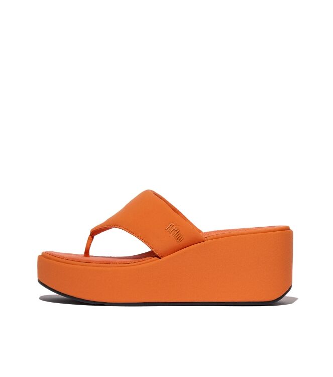 FitFlop platfforms wedge toe-post sandals satsuma Direct leverbaar uit de webshop van www.meijerink-schoenen.nl/