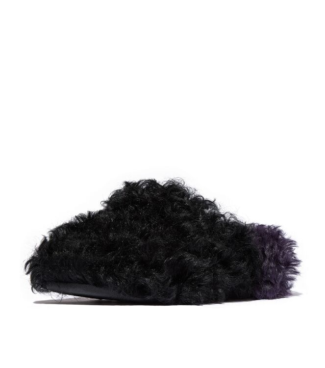 FitFlop shuv x roksanda curly-shearling clogs black/ink Direct leverbaar uit de webshop van www.meijerink-schoenen.nl/