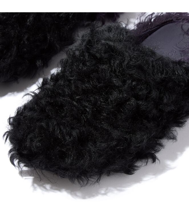 FitFlop shuv x roksanda curly-shearling clogs black/ink Direct leverbaar uit de webshop van www.meijerink-schoenen.nl/