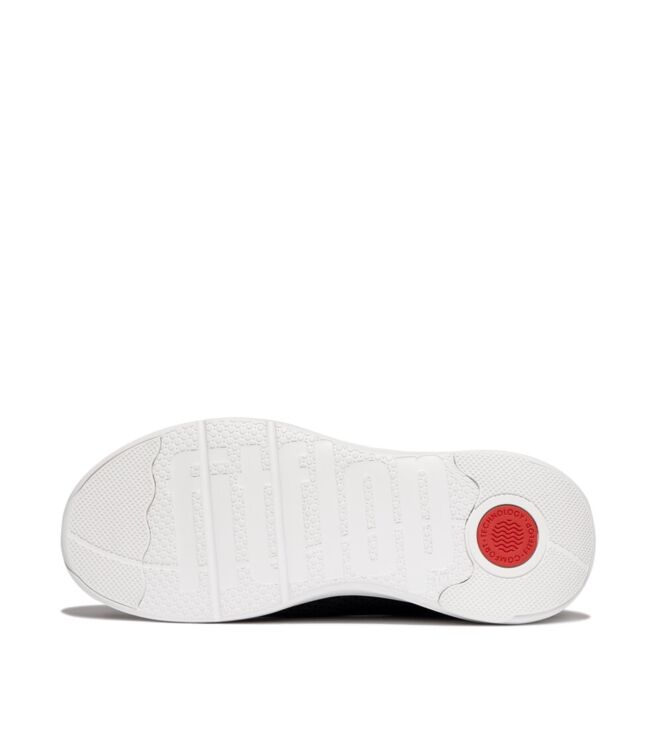 FitFlop super-q knit slip-ons black/silvereen Direct leverbaar uit de webshop van www.meijerink-schoenen.nl/