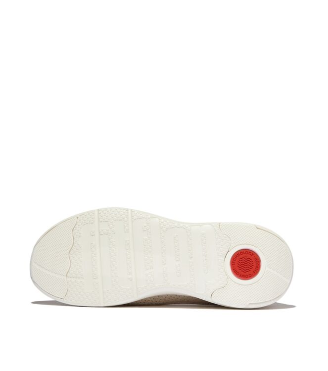 FitFlop super-q knit slip-ons stone beige/platino Direct leverbaar uit de webshop van www.meijerink-schoenen.nl/