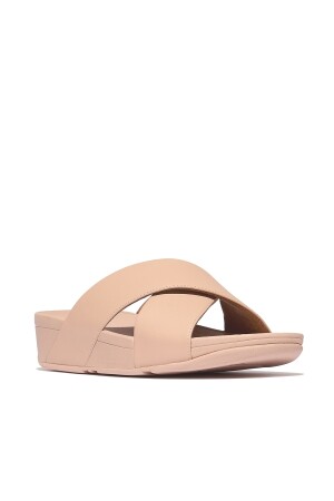 FitFlop Lulu Cross Slide Sandals Leather 