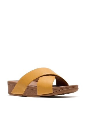 FitFlop Lulu Cross Slide Sandals Leather 