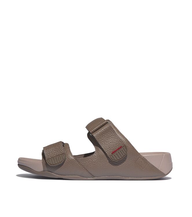 FitFlop gogh moc slide in leather men java java Direct leverbaar uit de webshop van www.meijerink-schoenen.nl/