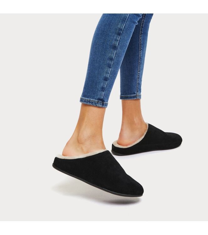 FitFlop chrissie<sup>tm</sup> shearling black Direct leverbaar uit de webshop van www.meijerink-schoenen.nl/