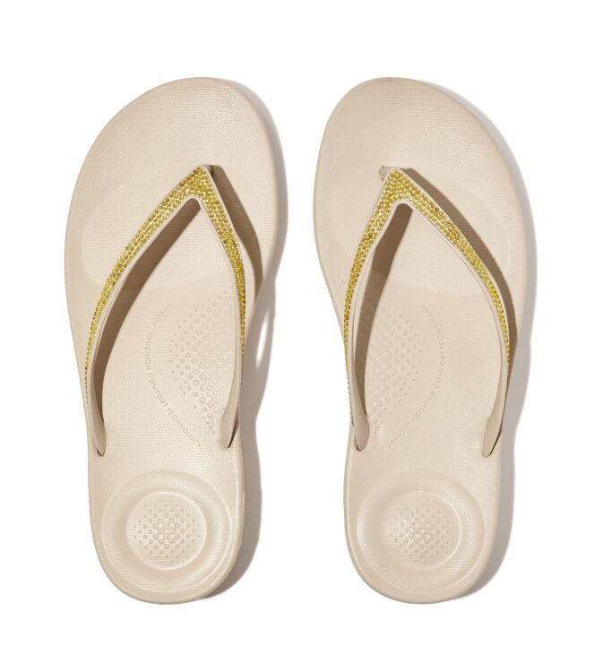 FitFlop iqushion sparkle tpu stone beige Direct leverbaar uit de webshop van www.meijerink-schoenen.nl/