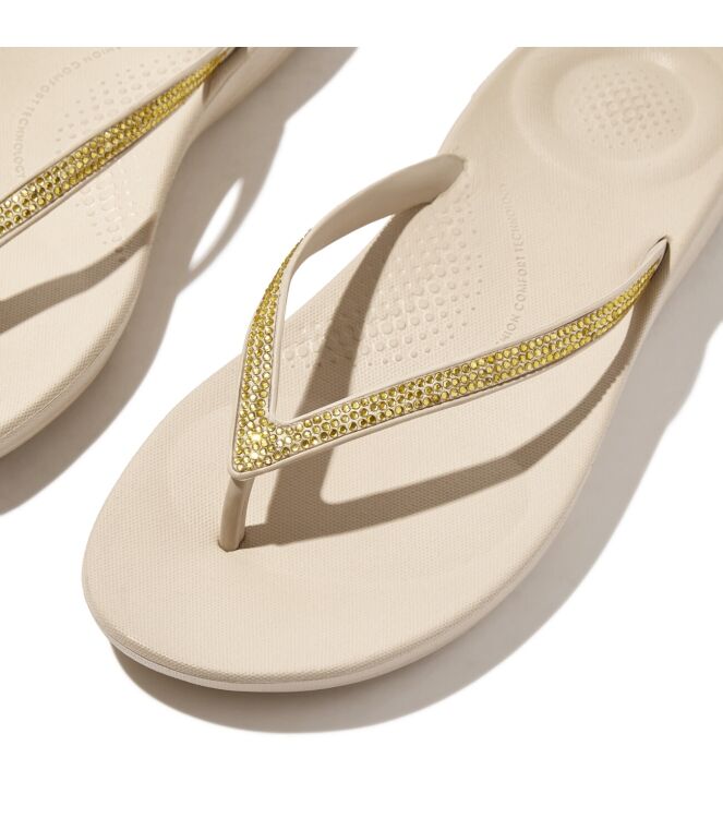 FitFlop iqushion sparkle tpu stone beige Direct leverbaar uit de webshop van www.meijerink-schoenen.nl/