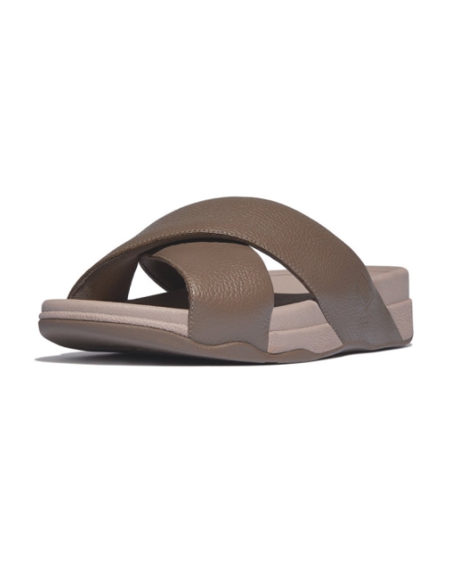 Surver Mens Tumbled Leather Cross java