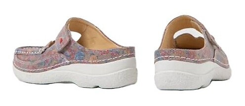 Roll Slipper Flowerpoint taupe summer