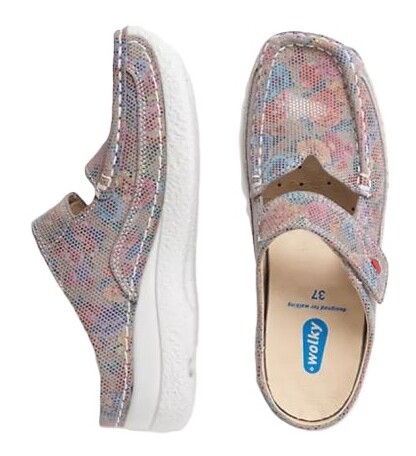 Roll Slipper Flowerpoint taupe summer