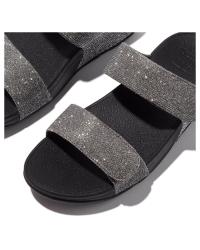 Lulu Adjustable Shimmerlux Slides pewter