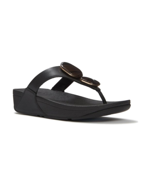 Lulu Marbled-Stone Toe-Post black