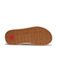 F-Mode Espadrille Leather Flatform T/Post urban white