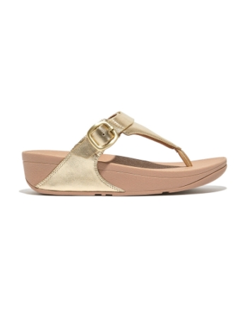 FitFlop Lulu Adjustable Toe Post platino