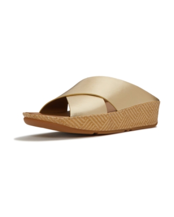 FitFlop Lulu Lux Graphic-Weave Cross platino
