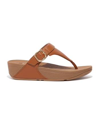 FitFlop Lulu Adjustable Toe Post light tan