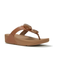 Lulu Marbled-Stone Toe-Post deep tan