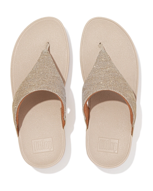 Lulu Toe Post Geo Glitz platino
