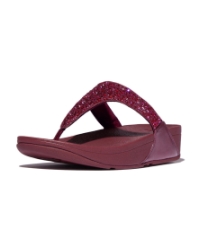 Lulu Crystal-Mix Toe-Post luxe plum