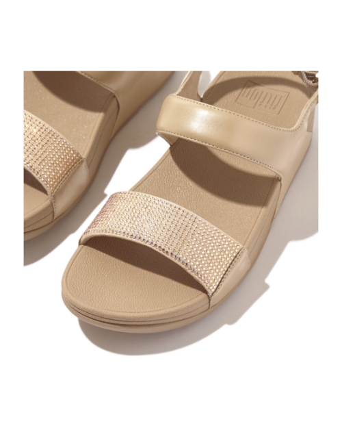 Lulu Sandal-Hotfix latte beige