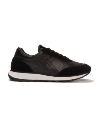 FitFlop Retro-Q FF Metallic- Fabric/Suede Sneakers black