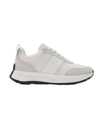 FitFlop F-Mode Flow Snake Glitter Trainers urban white/silver