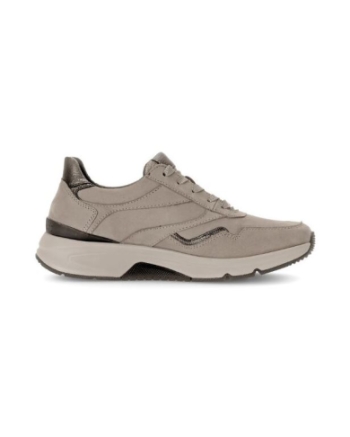 Gabor Rollingsoft taupe nubuck leer fango/bronce