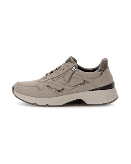 taupe nubuck leer fango/bronce
