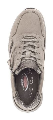 taupe nubuck leer fango/bronce