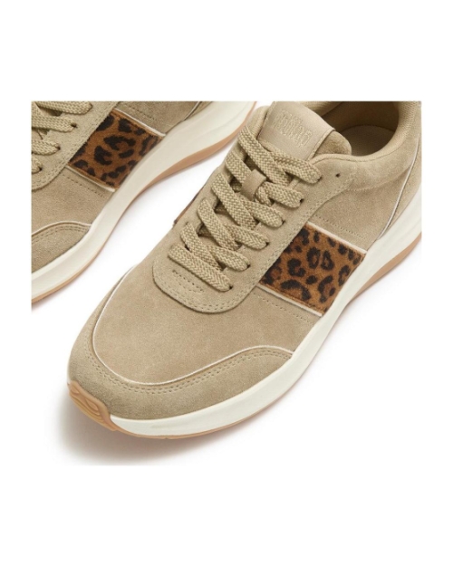 F-Mode Flow Leopard Trainers cappuccino
