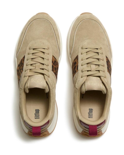 F-Mode Flow Leopard Trainers cappuccino