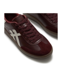 The Dash T-Toe Leather Sneakers Dark merlot/urban white
