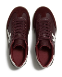 The Dash T-Toe Leather Sneakers Dark merlot/urban white