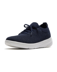 Super-Q Knit slip-On Laced Sneakers midnight navy