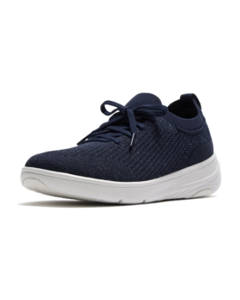 FitFlop Super-Q Knit slip-On Laced Sneakers midnight navy