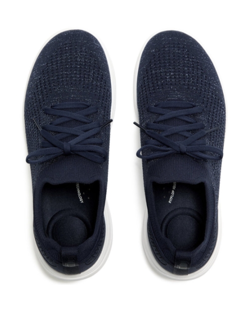 Super-Q Knit slip-On Laced Sneakers midnight navy